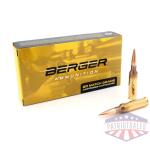 Berger Target Rifle Ammunition 6.5 Creedmoor 153.5 gr LRHT 2702 fps 20/ct