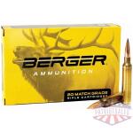 Berger Elite Hunter Rifle Ammunition 6.5 PRC 156gr 2930 fps 20/ct