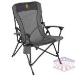 Browning Fireside Gold Buckmark Chair Charcoal/Grey
