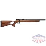 Savage Arms B17 Timber Thumbhole Rifle .22 WMR 10rd 16.5" 1/2x28 Threaded Barrel Wood