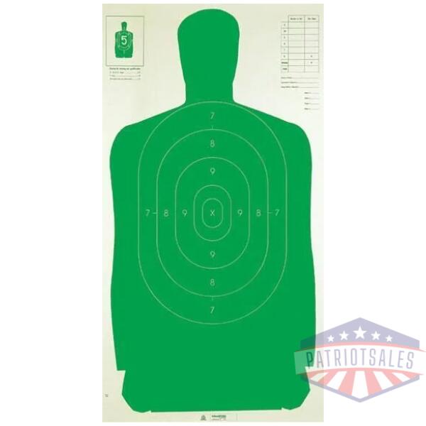 champion le targets paper silhouette target - 24" x 45" green 100/pack