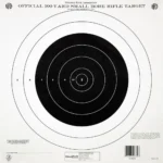 Champion Official NRA Paper Targets TQ-4(P) 100 yd Small Bore Rifle Single Bull 100/ct