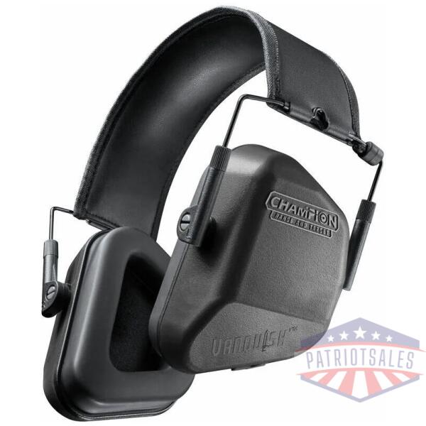 champion vanquish passive ear muffs 24 nrr black