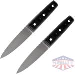 Cold Steel Stickman Holdout Fixed Throwing Knife 5-1/2" Dagger Blade Black 2/ct