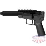 Dark Mountain Arms Stowaway Handgun 5.7x28 Single Shot 5" 1/2x28 Threaded Barrel Black with Brace Adapter