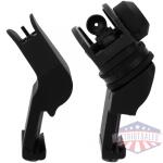 TacFire AR-15 45 Degree Rapid Transition Back Up Sights - Black Aluminum