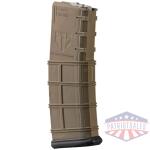 elite tactical systems ar-15 rifle magazine fde nylon .223/5.56 blk 30/rd