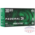 federal american eagle irt lead free handgun ammunition .380 auto 70gr 1110 fps 50/ct