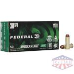 federal american eagle irt lead free handgun ammunition .38 spl 100gr fmj 960 fps 50/ct