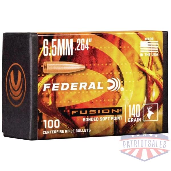 fusion .264 caliber 140gr bullet 100rd