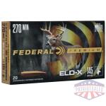 Federal Premium ELD-X Rifle Ammunition .270 Win 145gr PT 2890 fps 20/ct