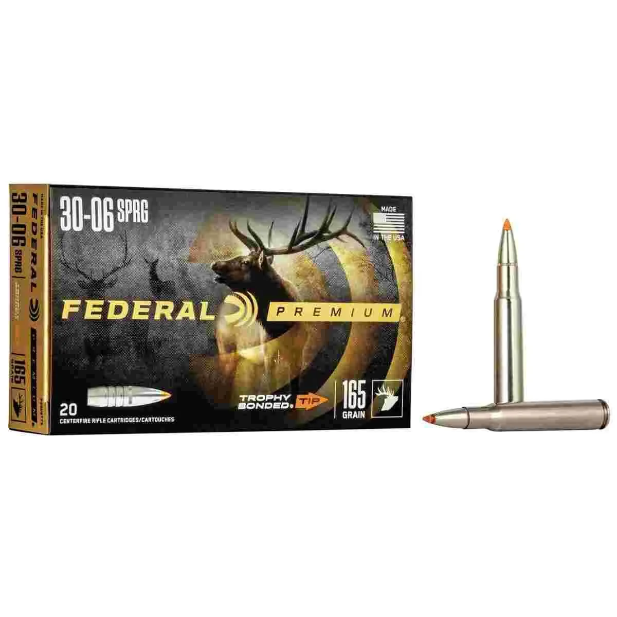 Https3A2F2Fmedia.chattanoogashooting.com2Fimages2Fproduct2Ffap3006Tt22Ffap3006Tt2_1 Federal premium vital-shok rifle ammunition. 30-06 sprg 165 gr tbt 2800 fps - 20/ct - image 1
