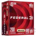 federal champion training handgn ammunition .40 s&w 115gr fmj 1000 fps 200/ct