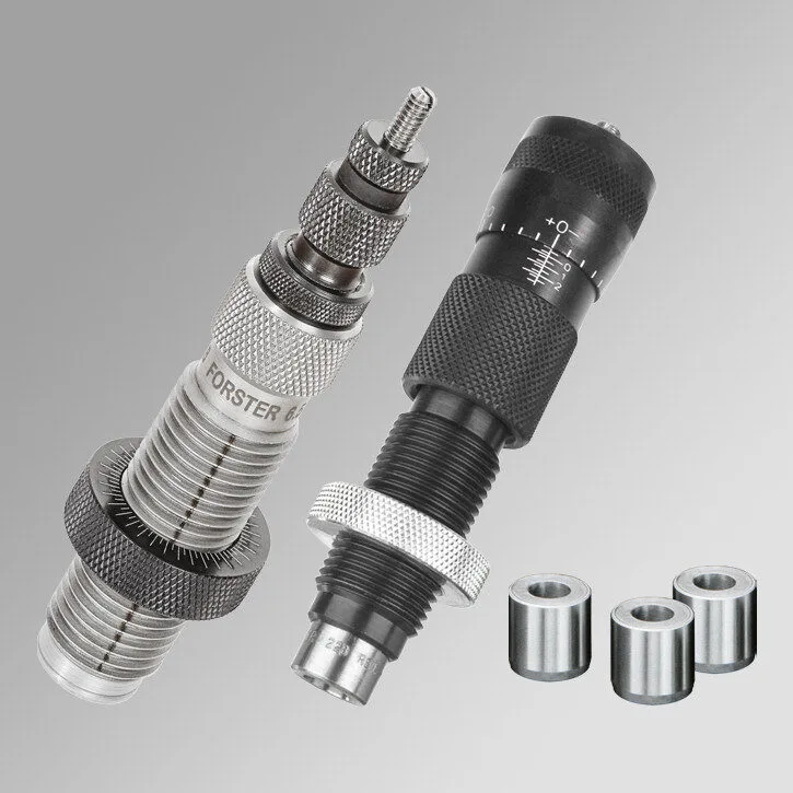 Https3A2F2Fmedia.chattanoogashooting.com2Fimages2Fproduct2Ffpufb42712Fforsterfulllengthdieset Forster bushing full length sizing die bench rest ultra micrometer seater die 3 bushings (288 290 292) 6. 5 creedmoor - image 1