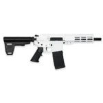 GLFA 223 Wylde Braced Pistol .223 Wylde 30rd Magazine 7.5" Nitride Barrel White Finish