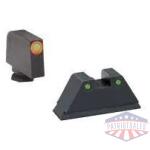 green tritium round outline orange .315/black .394 for glock tallsuppressor
