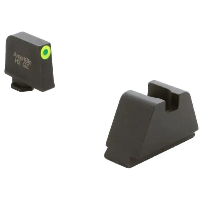 Https3A2F2Fmedia.chattanoogashooting.com2Fimages2Fproduct2Fkqgl6952Fkqgl695.Webp Ameriglo 4xl tritium night sight set for glock green with green outline front black back - image 1