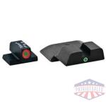 green tritium outline orange/green single dot for s&w m&p