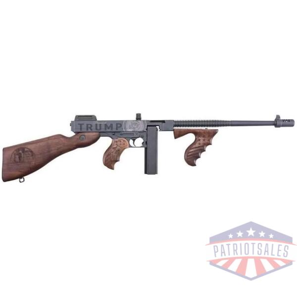 auto ordnance trump save america 1927a-1 rifle .45 cal 20rd magazine & 50rd drum magazine 16.5" barrel black walnut