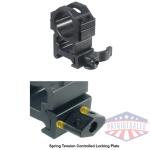 leapers utg 2-piece max strength le grade picatinny rings - 22mm width 1" - high