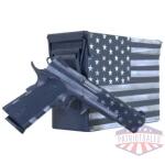 citadel 1911 a-1 flag series with ammo can .45 auto 8rd magazine 5" barrel greyscale flag cerakote
