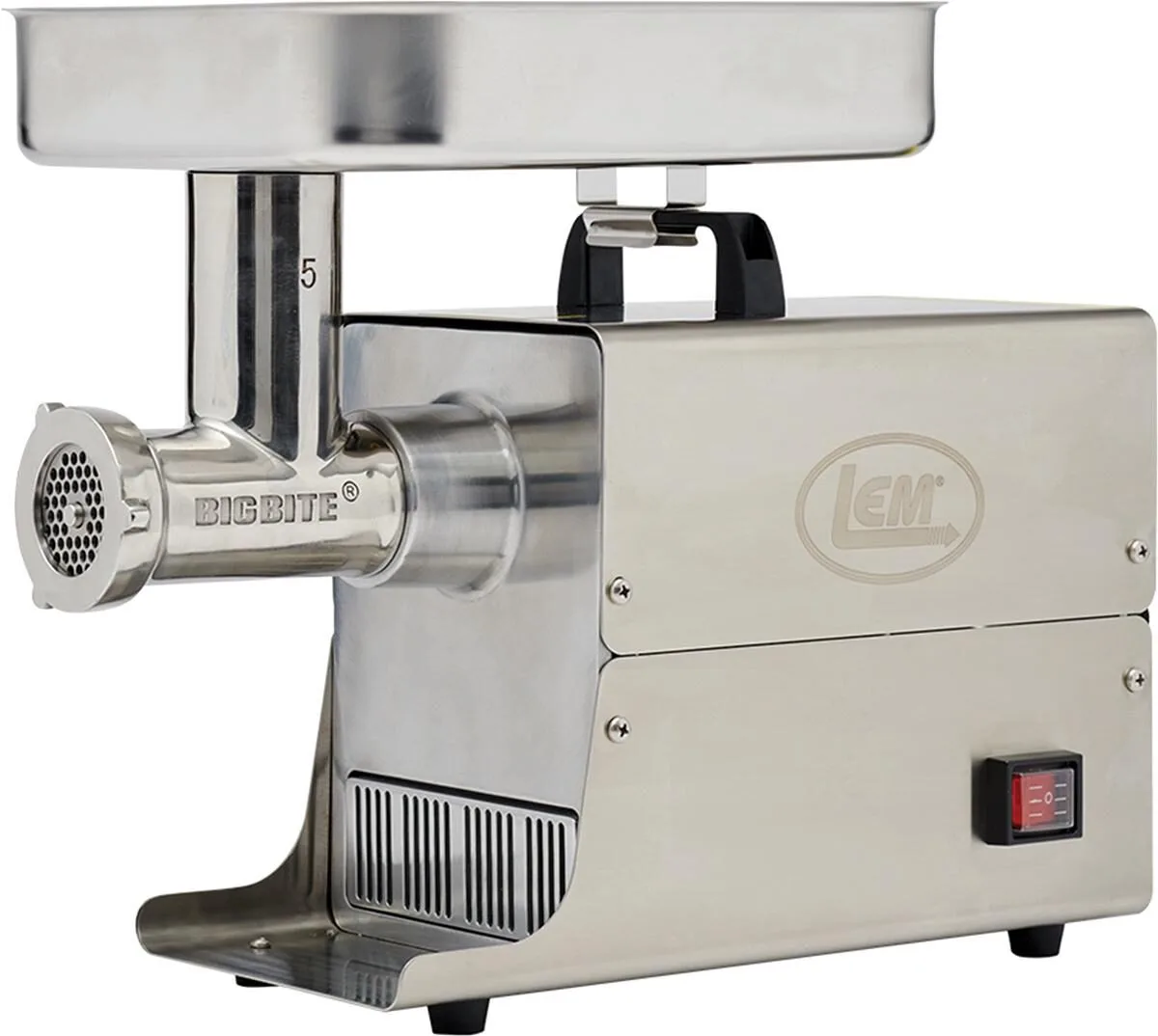 LEM Products #5 Big Bite Stainless Steel Electric Grinder