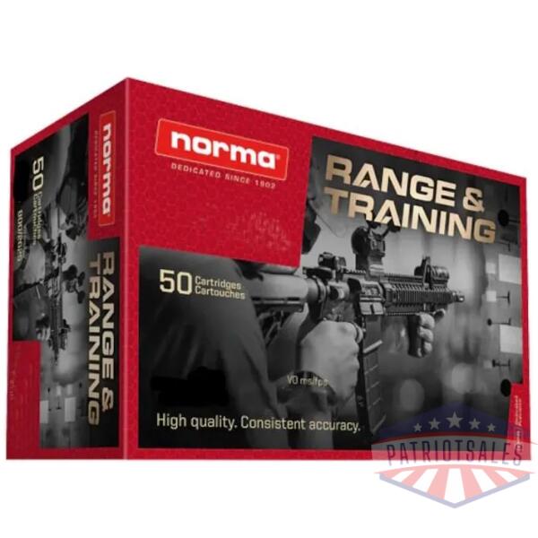 norma range & training rifle ammunition .300 blackout 220gr fmj 20/ct