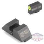 Night Fision Perfect Dot Official Student of the Gun Accur8 Night Sights w/Yellow Frnt+Blk Sq for Glock 17-39