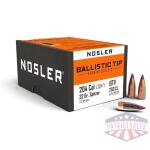 Nosler Ballistic Tip Varmint Bullets .20 cal .204" 32 gr SBT-SB 250/ct