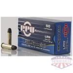 PPU Handgun Ammunition .38 Spl 158 gr LRN 902 fps 50/ct