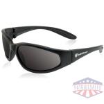 smith & wesson sergeant shooting glasses full frame black with smoke lens