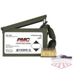 PMC Rifle Ammunition 5.56 NATO 62 gr Green Tip 2920 fps 1680/ct w/Bandoleer Metal Box (2-Metal Boxes) 1680/ct Total