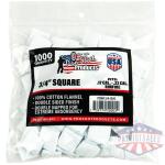 Pro-Shot 3/4" Square 100% Cotton Patches 1000/ct