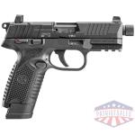 FN USA 502 Tactical Handgun .22 LR 10rd & 15rd Magazines (2) 4.6" Threaded Barrel Black