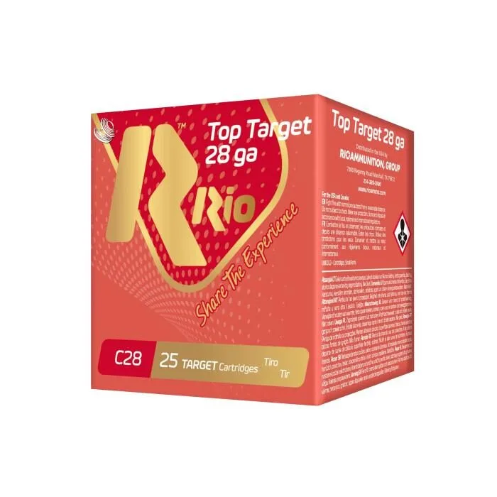 Https3A2F2Fmedia.chattanoogashooting.com2Fimages2Fproduct2Frott2882Frott28752.Webp Rio top target shotshells 28ga 2-3/4" 3/4oz 1300 fps #8 25/ct - image 1