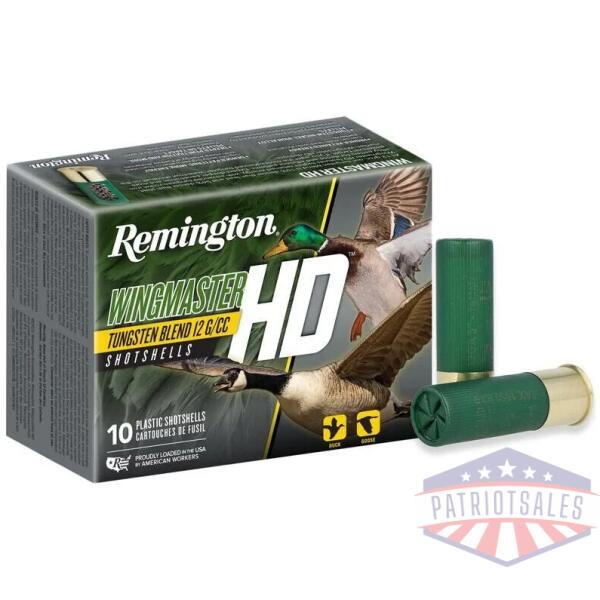 remington wingmaster hd 12 ga 3-1/2 in 1-3/4 oz #4 1300 fps 10/ct