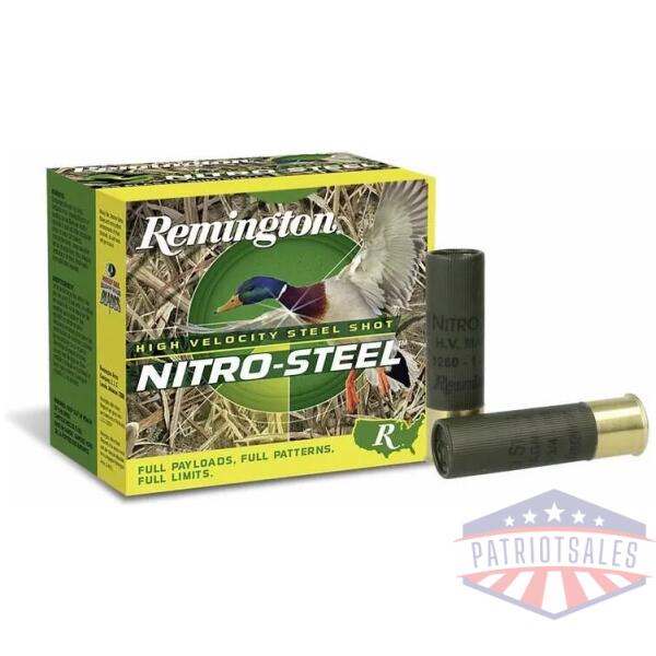 remington nitro-steel hi-velocity magnum load shotshell 10ga 3-1/2" 1-1/2 oz #2 1450 fps 25/ct