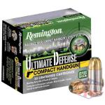 Remington Ultimate Defense Compact Handgun Ammunition .45 ACP 230 gr BJHP 725 fps 20/ct