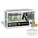 remington range handgun ammo 9mm luger 124 gr fmj 1110 fps 50/ct