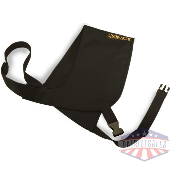 limbsaver strap-on shooting vest with protective shoulder pad black