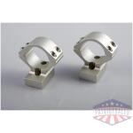 Talley Lightweight Alloy Mount Combo - Silver 1" - High Savage w/Accutrigger Stevens 200 Stiller Predator Ruger American SA