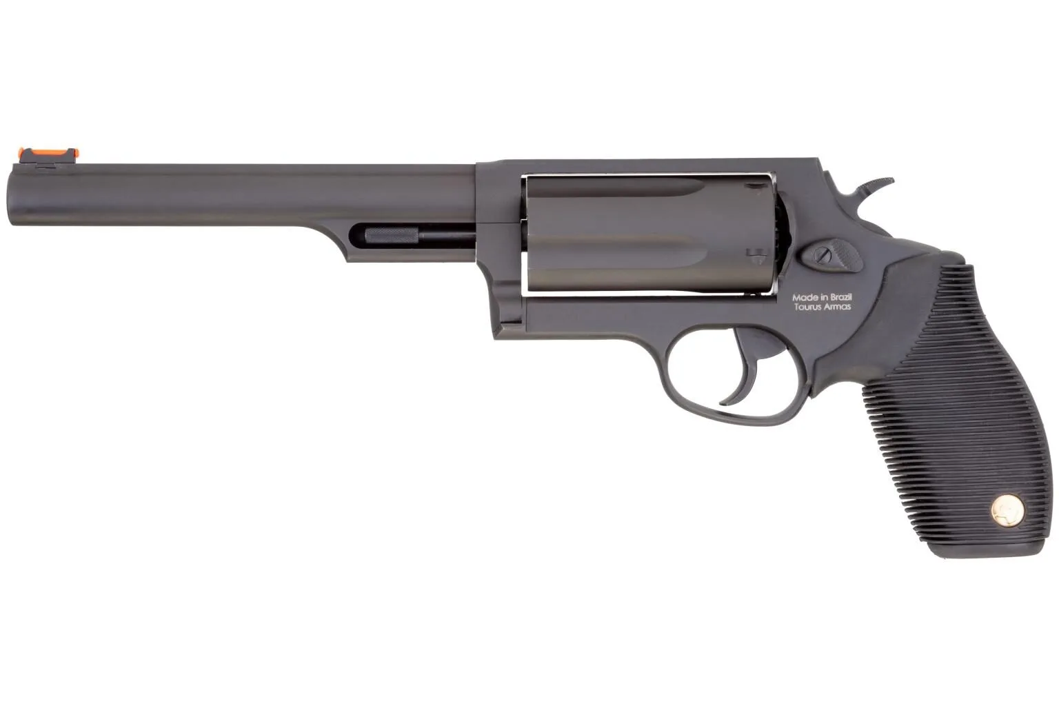 Https3A2F2Fmedia.chattanoogashooting.com2Fimages2Fproduct2Ftx2441061Mag2Ftx2441061Mag.webp Taurus judge magnum handgun. 45 colt/. 410ga 3" chamber 6. 5" barrel matte black engraved frame - image 1