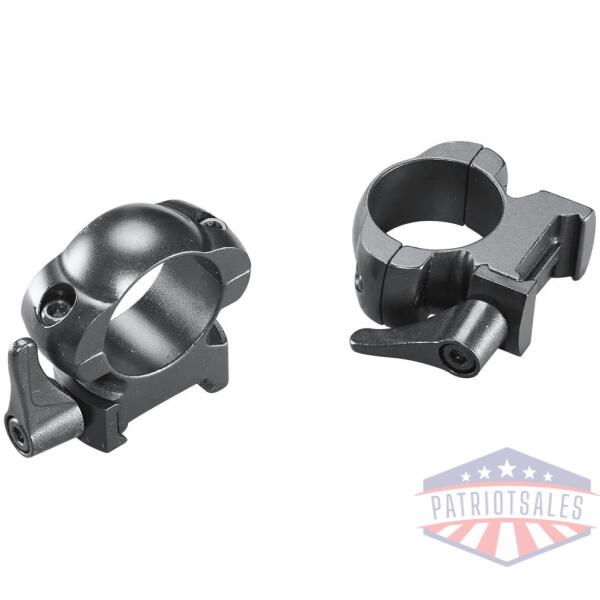 weaver grand slam leaver-lok top mount steel scope rings 1" high matte