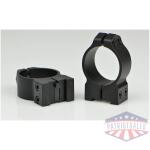 warne 2-piece maxima fixed scope ringmounts with grooved receiver - tikka 30mm medium matte