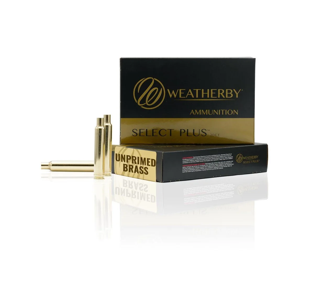 Weatherby Unprimed Brass Rifle Cartridge Cases 20/ct  .270 Wby