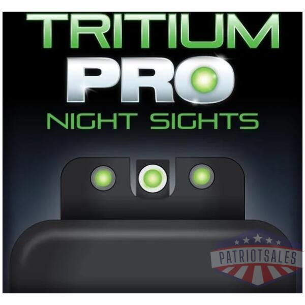 truglo tritium pro night sights fit springfield armory xd xd mod.2 xd(m) xd-s (excluding 5.25 in. competition series) - white outline front/rear gr
