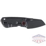 CRKT Overland Compact Folding Knife 2-1/4" Sheepsfoot Blade Black