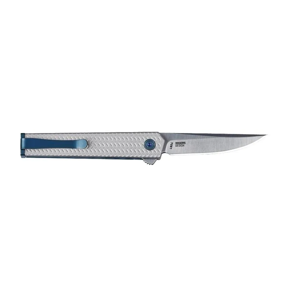 Https3A2F2Fmedia.chattanoogashooting.com2Fimages2Fproduct2Fzb70812Fzb7081-1.Webp Crkt ceo microflipper folding knife 2-3/8" drop point blade silver and blue - image 1