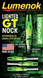 LUMENOK LIGHTED NOCK - GT-SERIES GREEN 3PK - Image 2