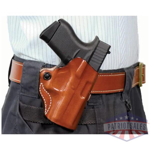 desantis mini scabbard holster - rh owb leather 380 shld ez tan